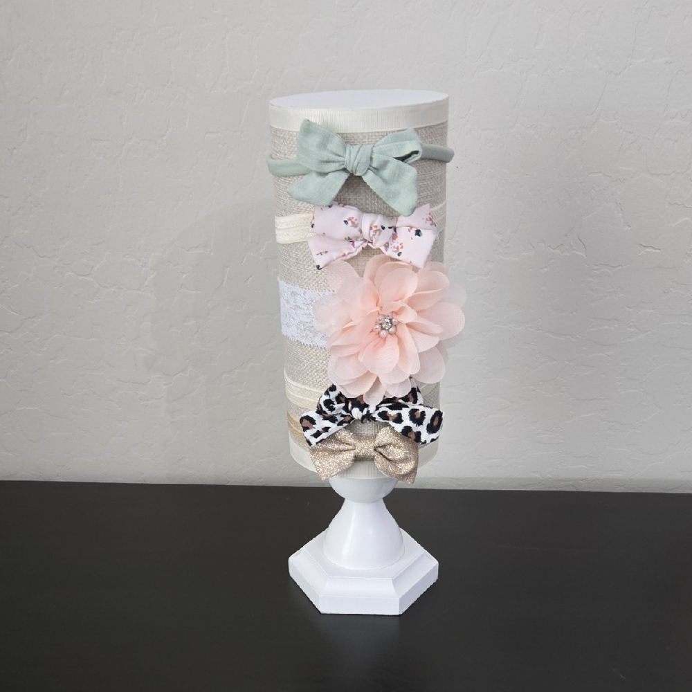 Elegant Bow and Flower Headband Set